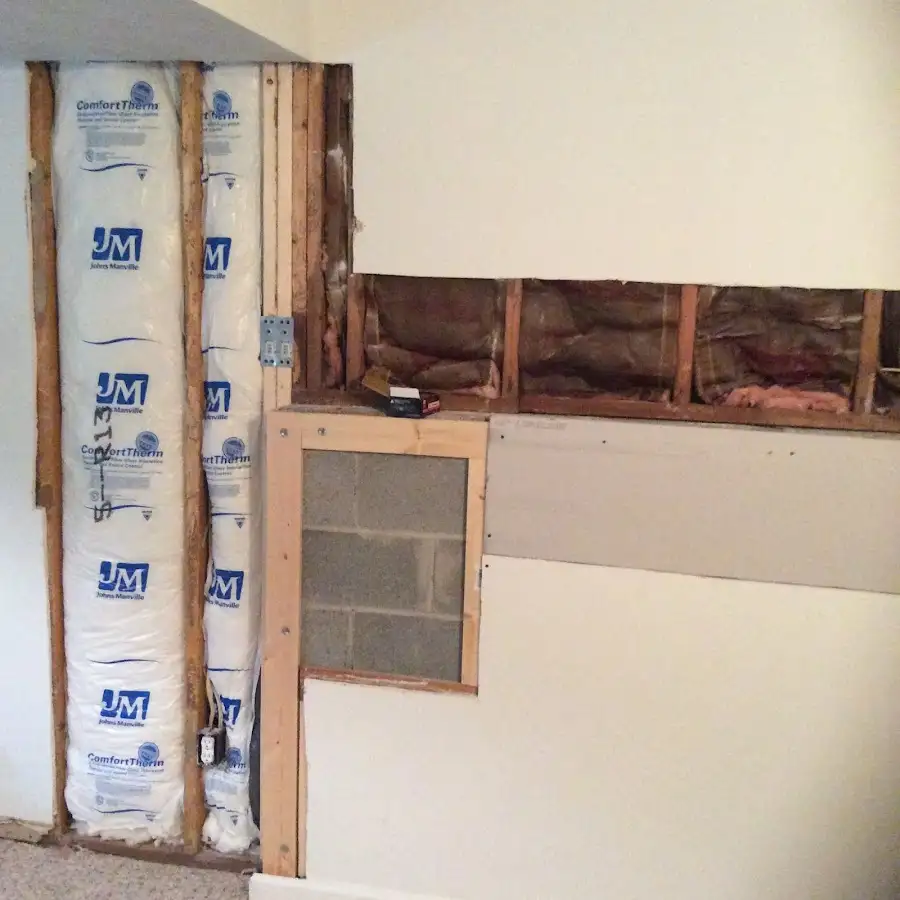 Wall insulation replacement during Structural Drying in Hot Springs Village